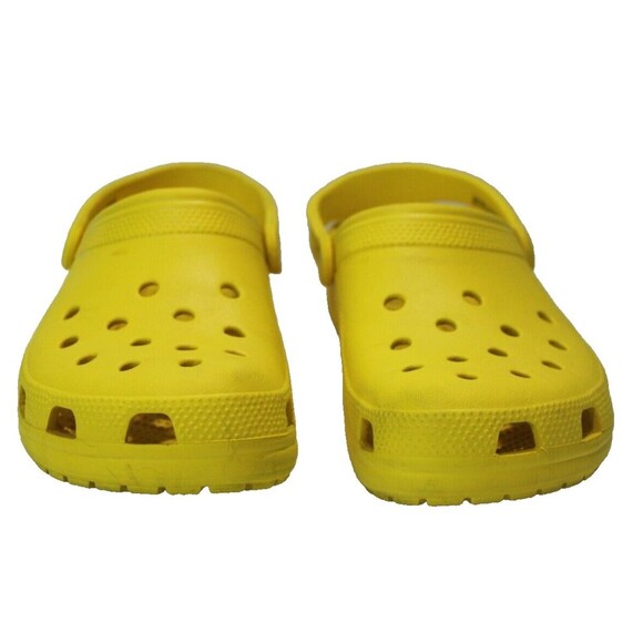 Crocs Adult Men Size 9 Women Size 11 Clogs Waterproof Slip On Shoe Lemon Yellow - Picture 2 of 8